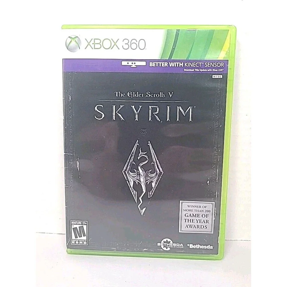 The Elder Scrolls V: Skyrim (Xbox 360) W/Manual 2010